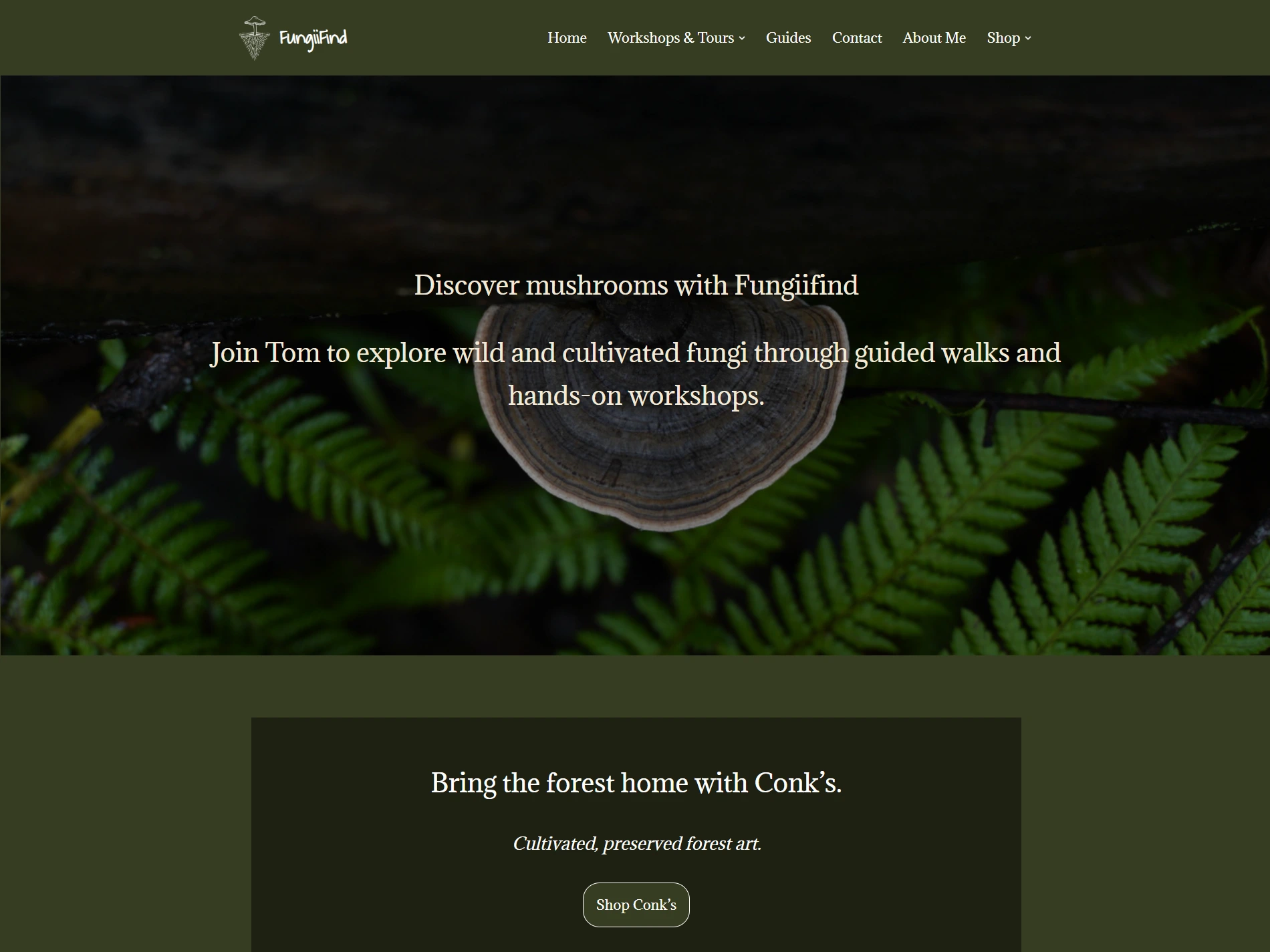 Fungiifind e-commerce website project preview