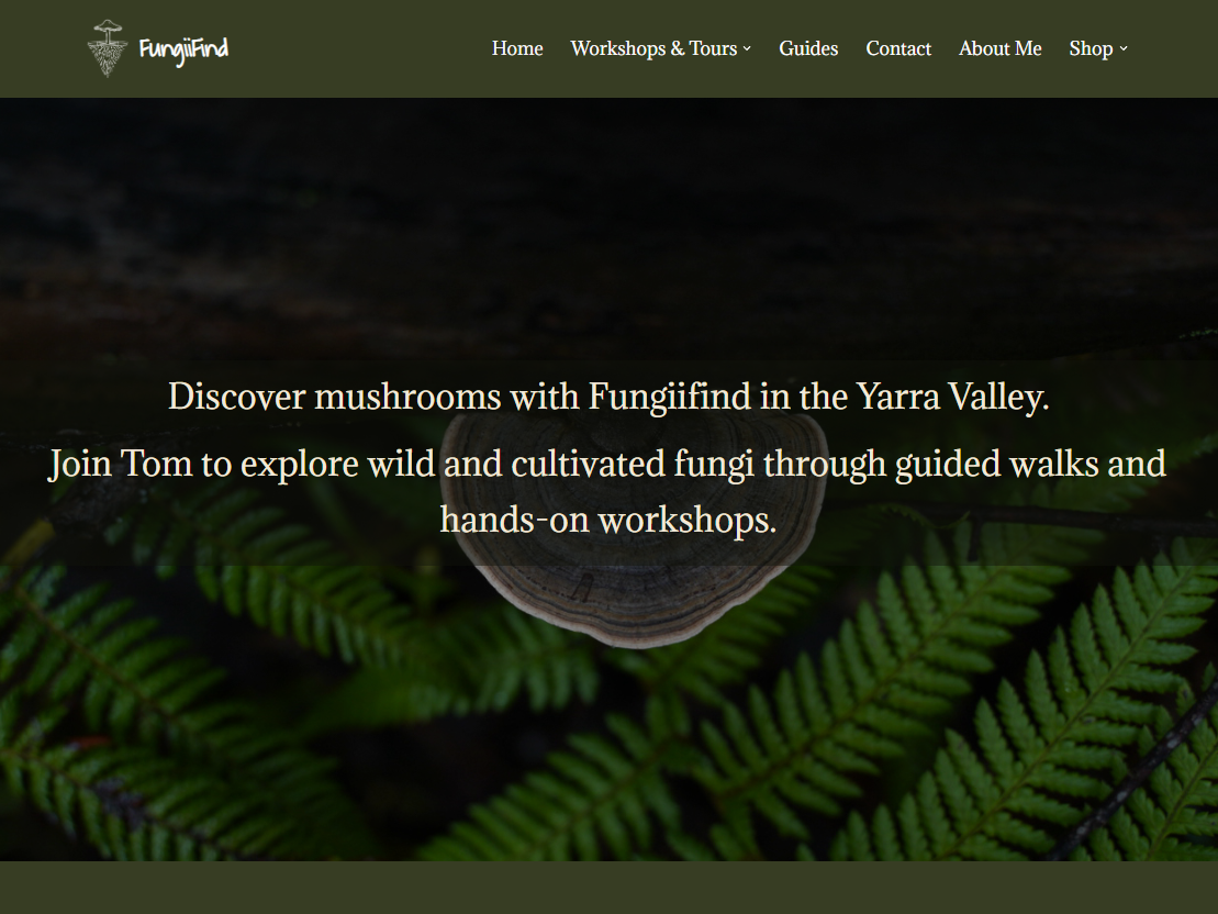 Fungiifind website design and development project